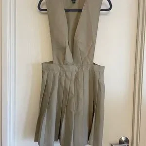 Baby Jumper French Toast Girls' Pleated Jumper Dress Khaki, 2T